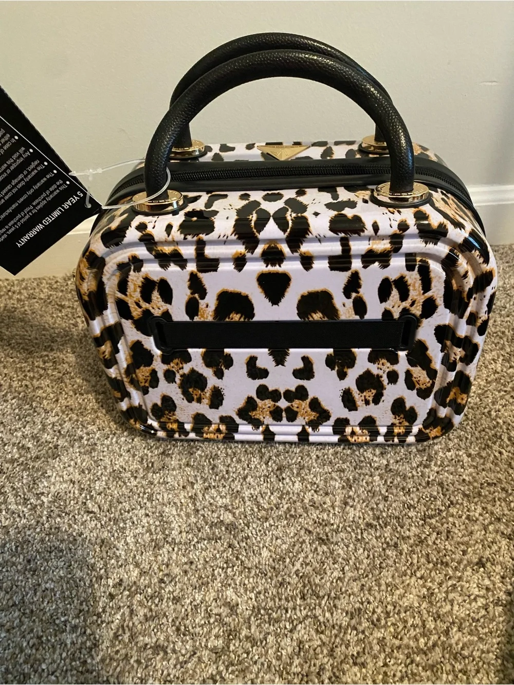 Triforce Elite Performance Travelware Leopard Print Makeup Bag / Suitcase NWT